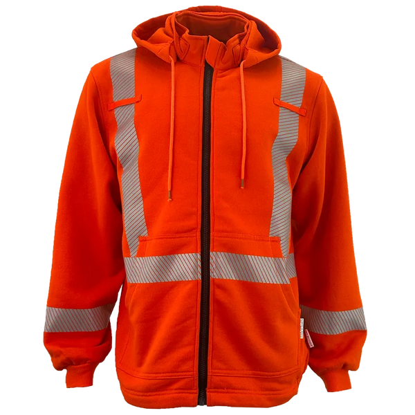 Atlas Workwear FR/AR Hi Vis Fleece Hoodie