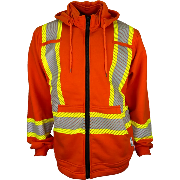 Atlas Workwear FR/AR 4” Hi Vis Fleece Hoodie