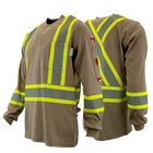 Atlas Workwear FR/AR 4” Henley Shirt - Brown