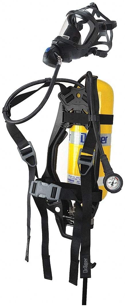 Dräger PAS LITE NIOSH LP BCKPLT,W/CYL/MASK/CASE - 4046193