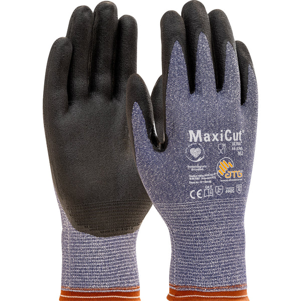 PIP ATG MaxiCut Ultra - Seamless Knit Engineered Yarn Glove with Premium Nitrile Coated MicroFoam Grip on Palm & Fingers - Touchscreen Compatible