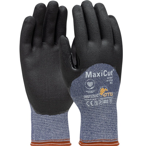 PIP ATG MaxiCut Ultra - Seamless Knit Engineered Yarn Glove with Premium Nitrile Coated MicroFoam Grip on Palm, Fingers & Knuckles