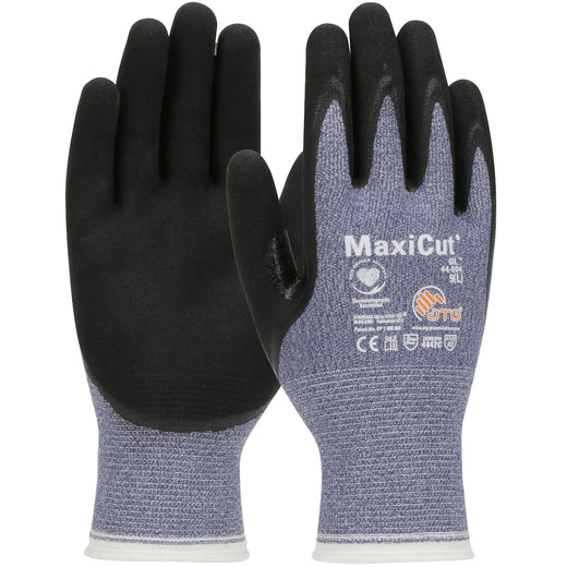 PIP ATG MaxiCut Oil - Seamless Knit Engineered Yarn Glove with Nitrile Coated MicroFoam Grip on Palm & Fingers