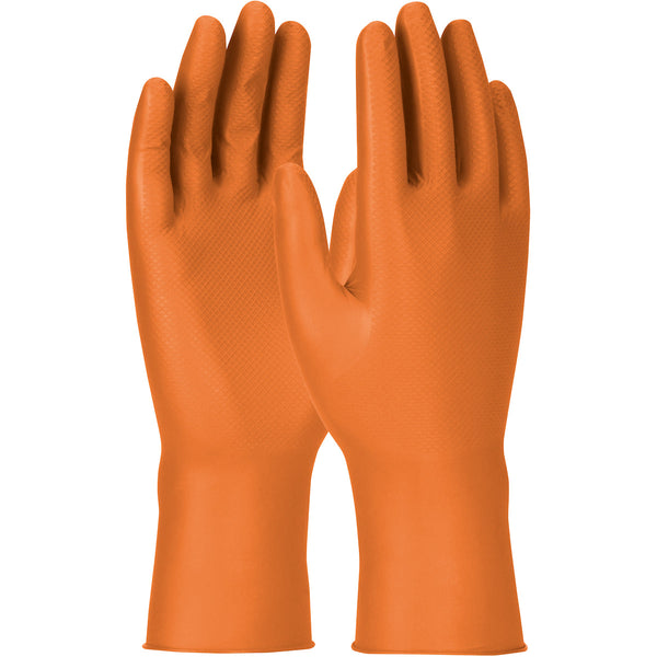 PIP Grippaz Engage Extended-Use Nitrile Glove - Orange 7 Mil - GP67307