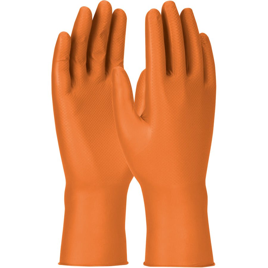 PIP Grippaz Engage GP67307 orange 7 mil nitrile extended-use gloves