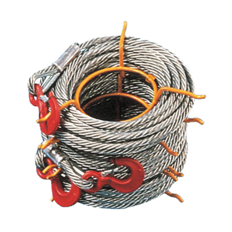 TRACTEL Winch Cable, Wire, 100 ft Line L, ¼ in Line diameter, Alloy Steel, For Minifor