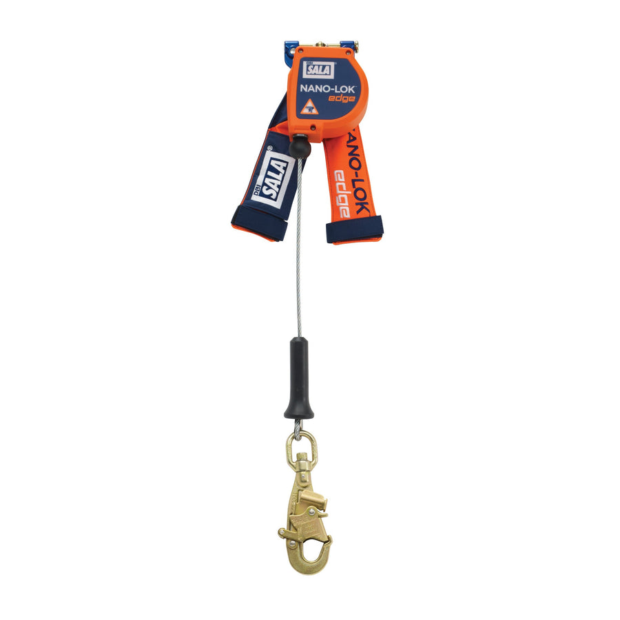3M DBI-SALA Nano-Lok edge Personal Self-Retracting Lifeline 3500218, Galvanized Cable, 8 ft (2.4 m)
