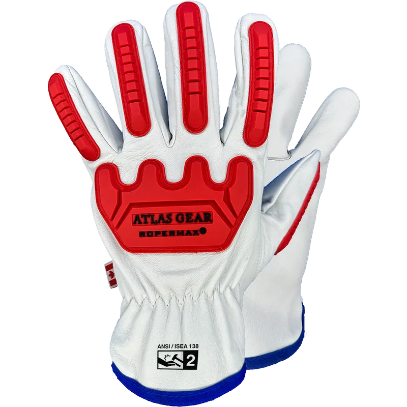 Leather Impact Gloves - Atlas Workwear