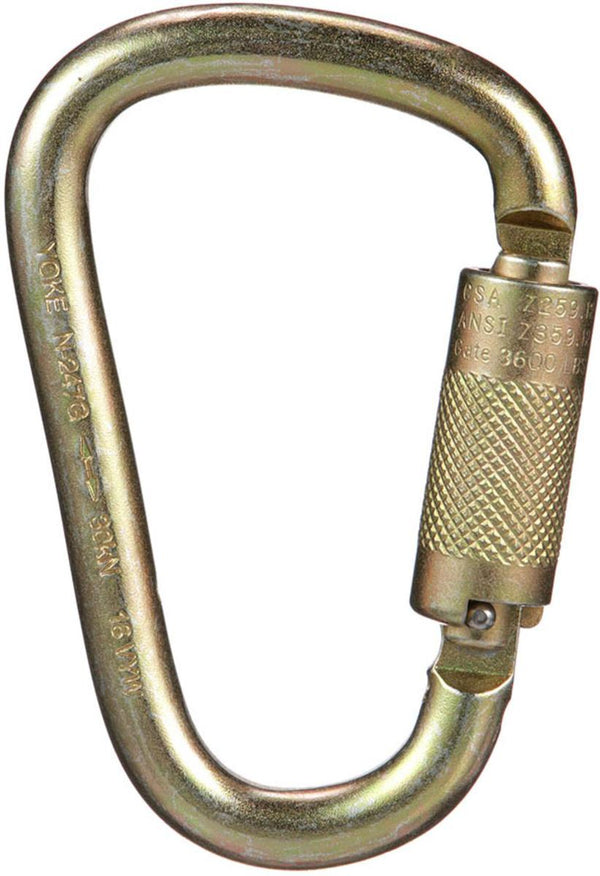 Steel Carabiner, 1" Gate Opening, One Size