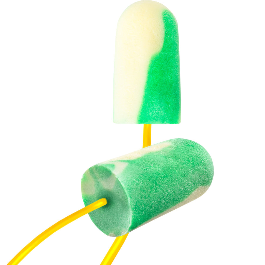 Disposable Bio-Based Corded Foam Ear Plug with BioSoft Technology - NRR 32 Mega Bullet BioSoft