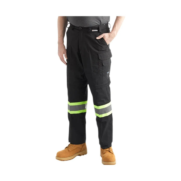 Wasip Navy Coolworks Ventilated Cargo Style Workpants, 2" Silver Refl. Tape