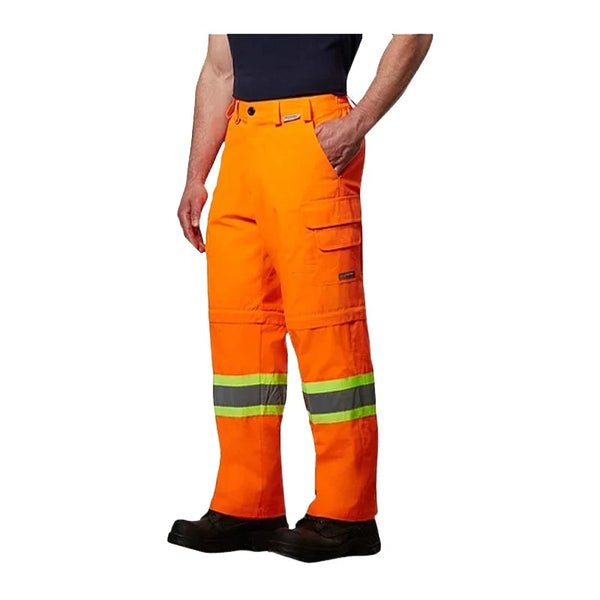 Wasip Orange Coolworks Ventilated Cargo Style Workpants, 4" Refl. Tape