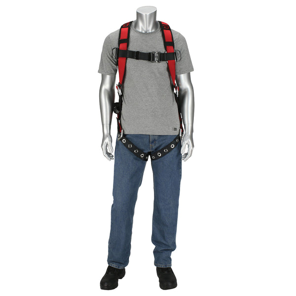Dynamic Dyna-Pro Aluminum - Professional H-Style Full Body Harness with Aluminum Hardware, Integrated Padding and 5 Points of Adjustment - CSA Group A - FPX1001DG