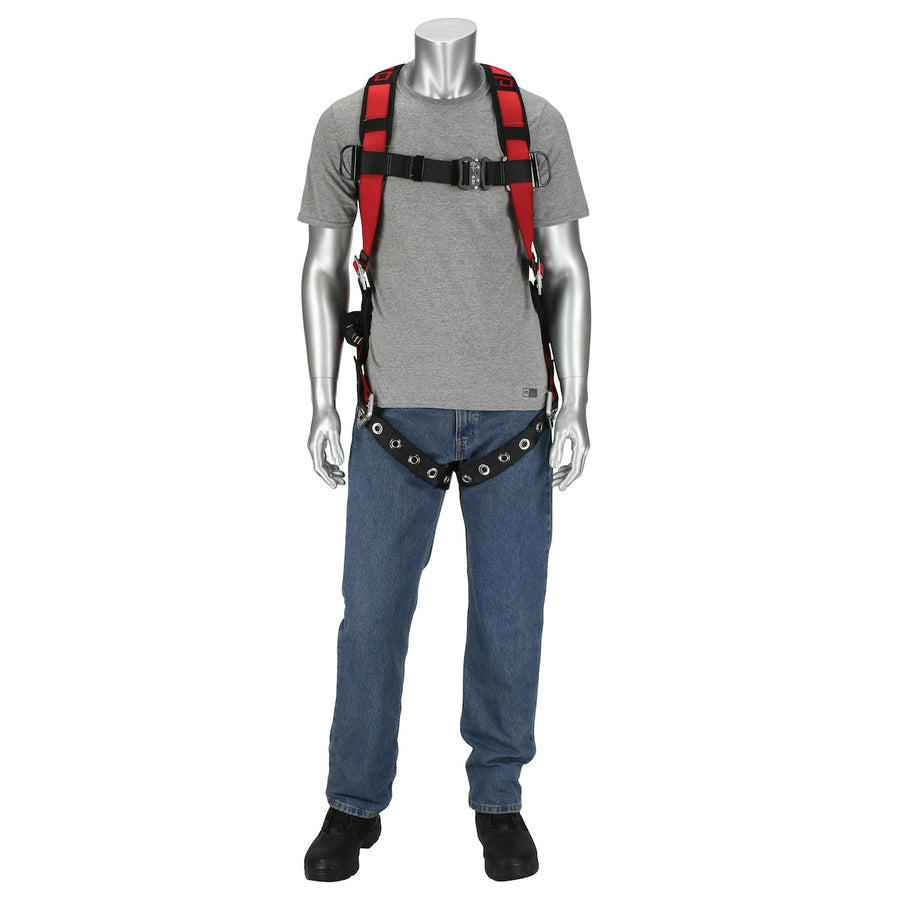 Dynamic Professional H-Style Full Body Harness with Aluminum Hardware, Integrated Padding and 5 Points of Adjustment - CSA Group A