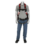Dynamic Tower Climbing H-Style Full Body Harness with Aluminum Hardware, Integrated Padding, Lumbar Support and 6 Points of Adjustment - CSA Group A / P / L