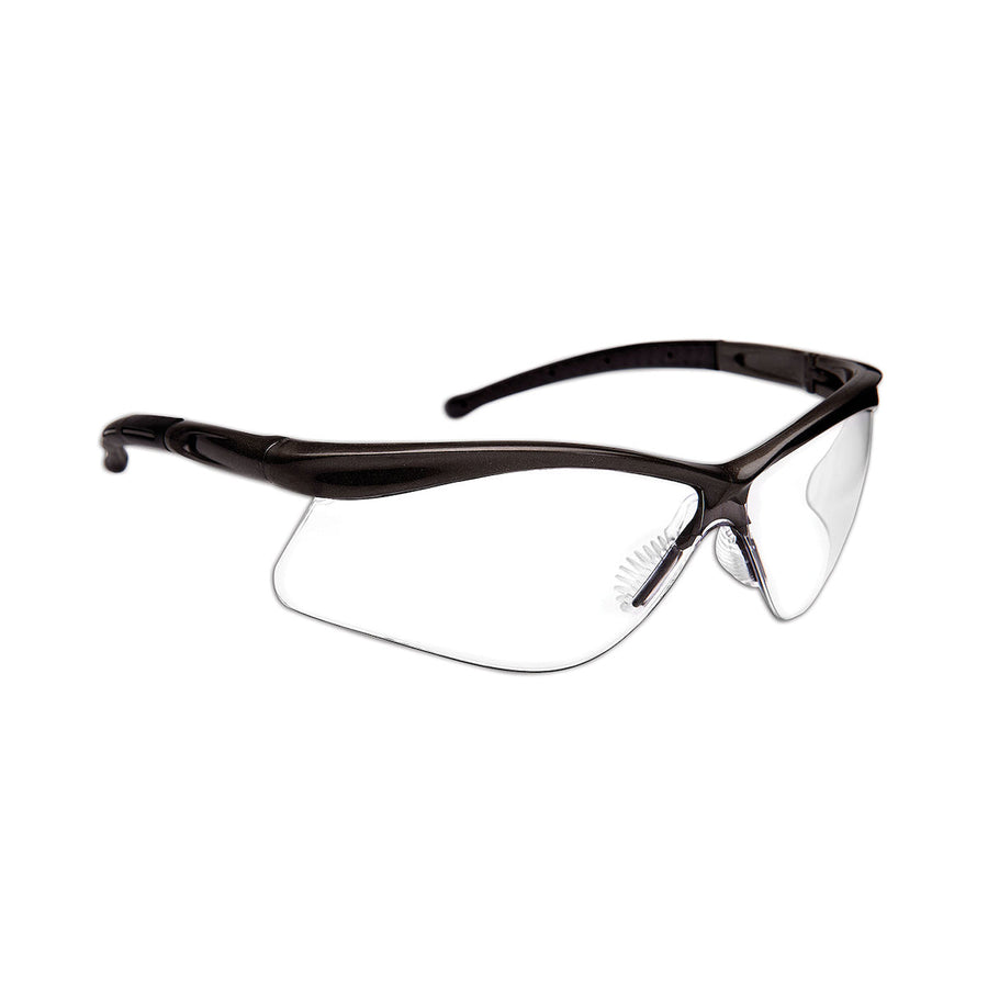 PIP Dynamic Warrior - Semi-Rimless Safety Glasses with Black Frame, Clear Lens and 4A Coating