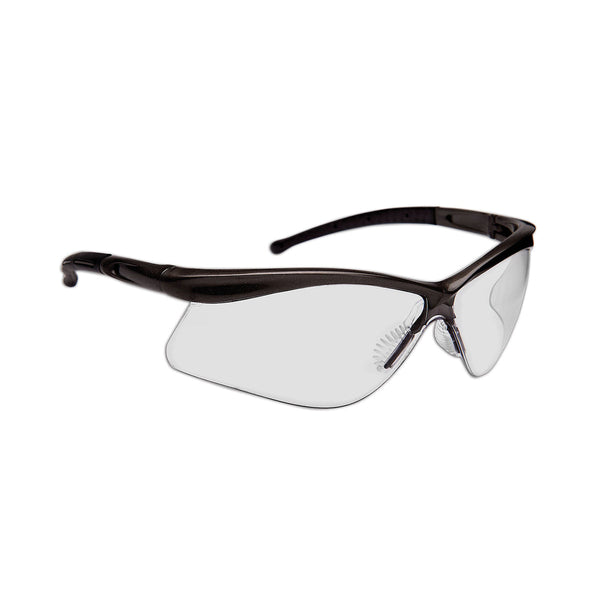 PIP Dynamic Warrior - Semi-Rimless Safety Glasses with Black Frame, Indoor Outdoor Lens and Anti-Scratch Coating