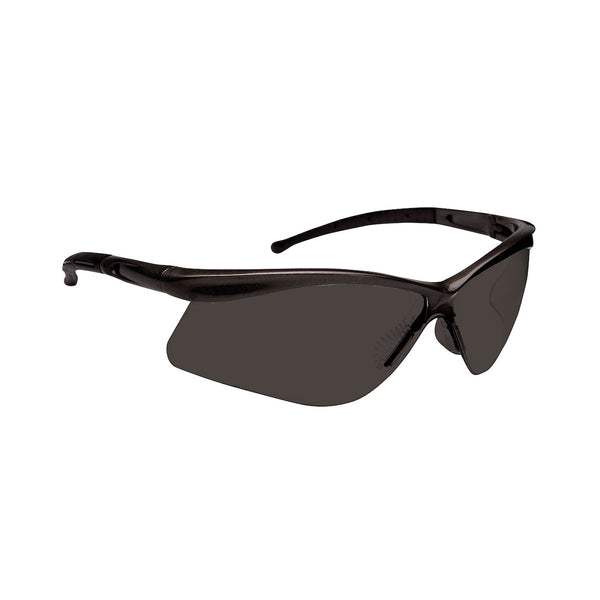 PIP Dynamic Warrior - Semi-Rimless Safety Glasses with Black Frame, Smoke Lens and 4A Coating