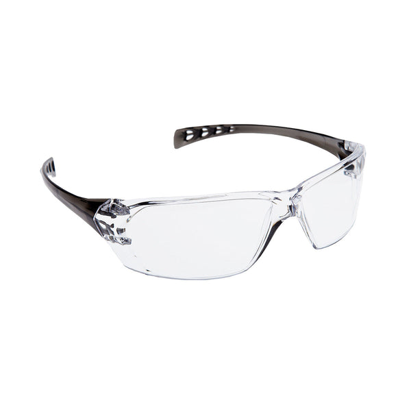 PIP Dynamic Solus - Rimless Safety Glasses with Smoke Temple, Clear Lens and 3A Coating