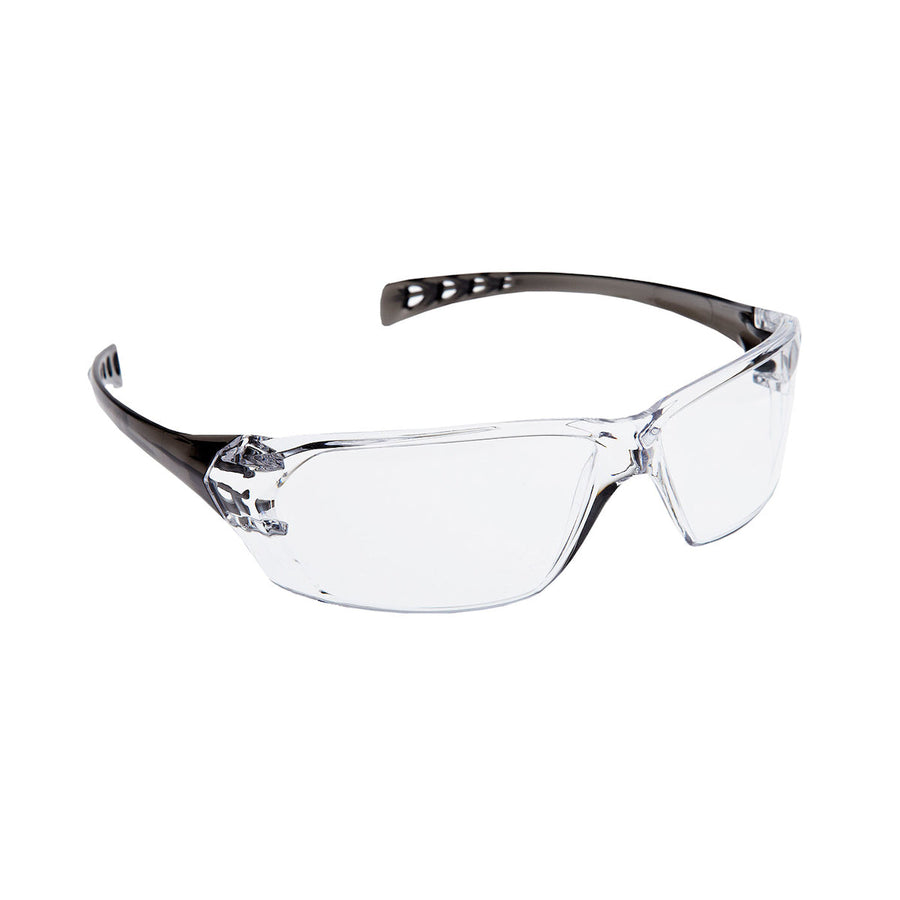 PIP Dynamic Solus - Rimless Safety Glasses with Smoke Temple, Clear Lens and 3A Coating