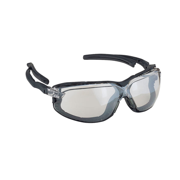 PIP Dynamic Fusion Plus - Rimless Safety Glasses with Black Temple, Indoor Outdoor Lens, Foam Padding and 4A Coating