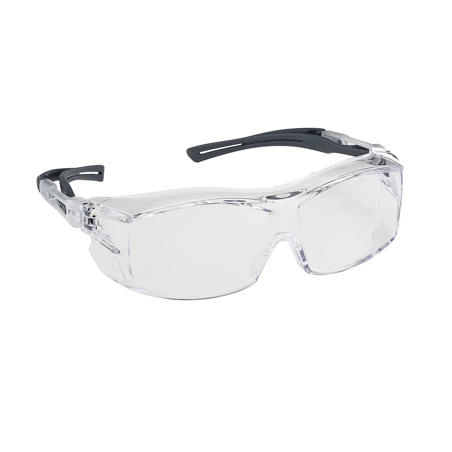 PIP Dynamic OTG Extra - OTG Rimless Safety Glasses with Black Temple, Clear Lens and 4A Coating