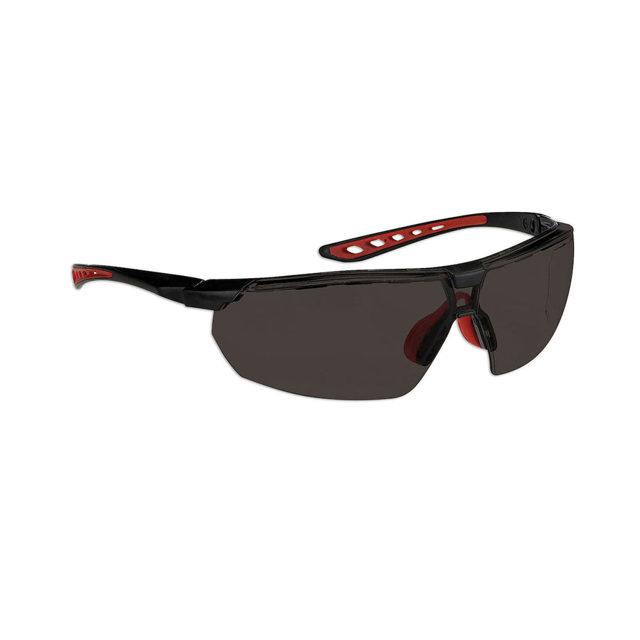 PIP Dynamic Falcon - Semi-Rimless Safety Glasses with Black Frame, Smoke Lens and Dyna-Shield Coating
