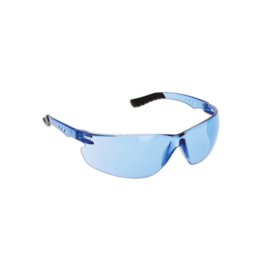 PIP Dynamic Techno - Rimless Safety Glasses with Blue Temple, Blue Lens and 4A Coating