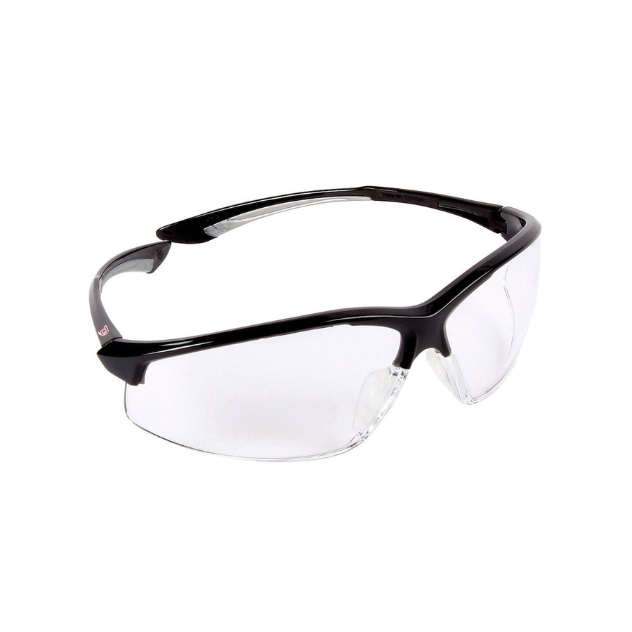 PIP Dynamic Hummingbird - Semi-Rimless Safety Glasses with Black Temple, Clear Lens and Dyna-Shield Coating
