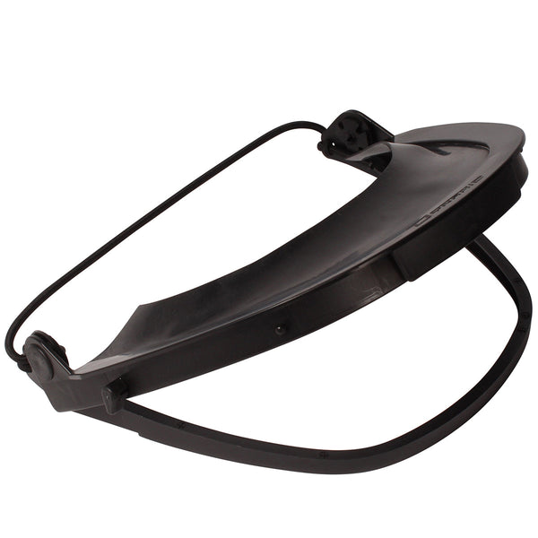 Dynamic - Cap-mounted face-shield bracket with elastic band and rubber gasket
