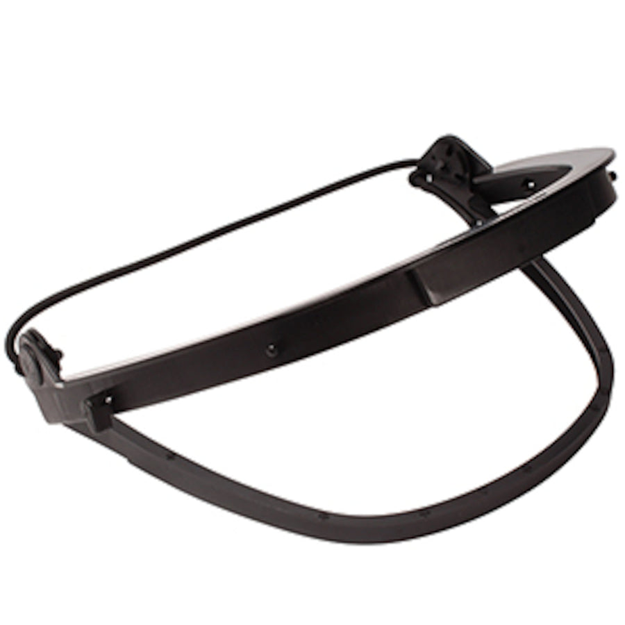 Cap-mounted face-shield bracket with elastic band