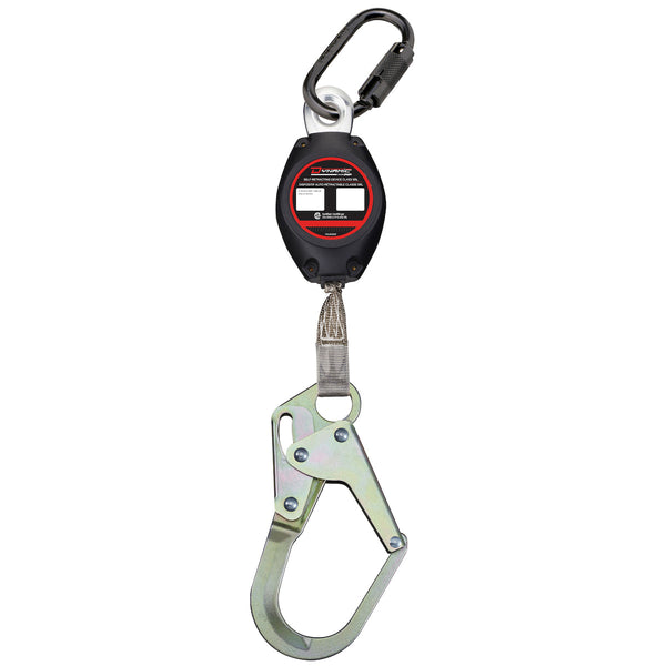Dynamic - Webbing Self-Retracting Lifeline CSA Class SRL, with Triple Action Carabiner and Medium Snap Hook - 7' (2.1m)
