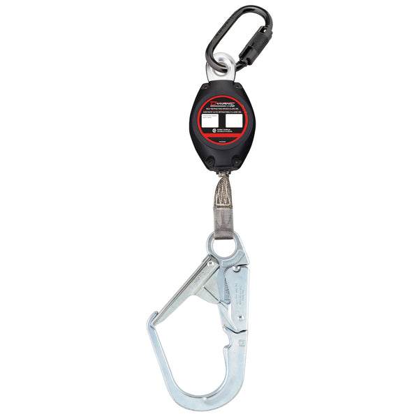 Dynamic - Webbing Self-Retracting Lifeline CSA Class SRL, with Triple Action Carabiner and Large Snap Hook - 7' (2.1m)