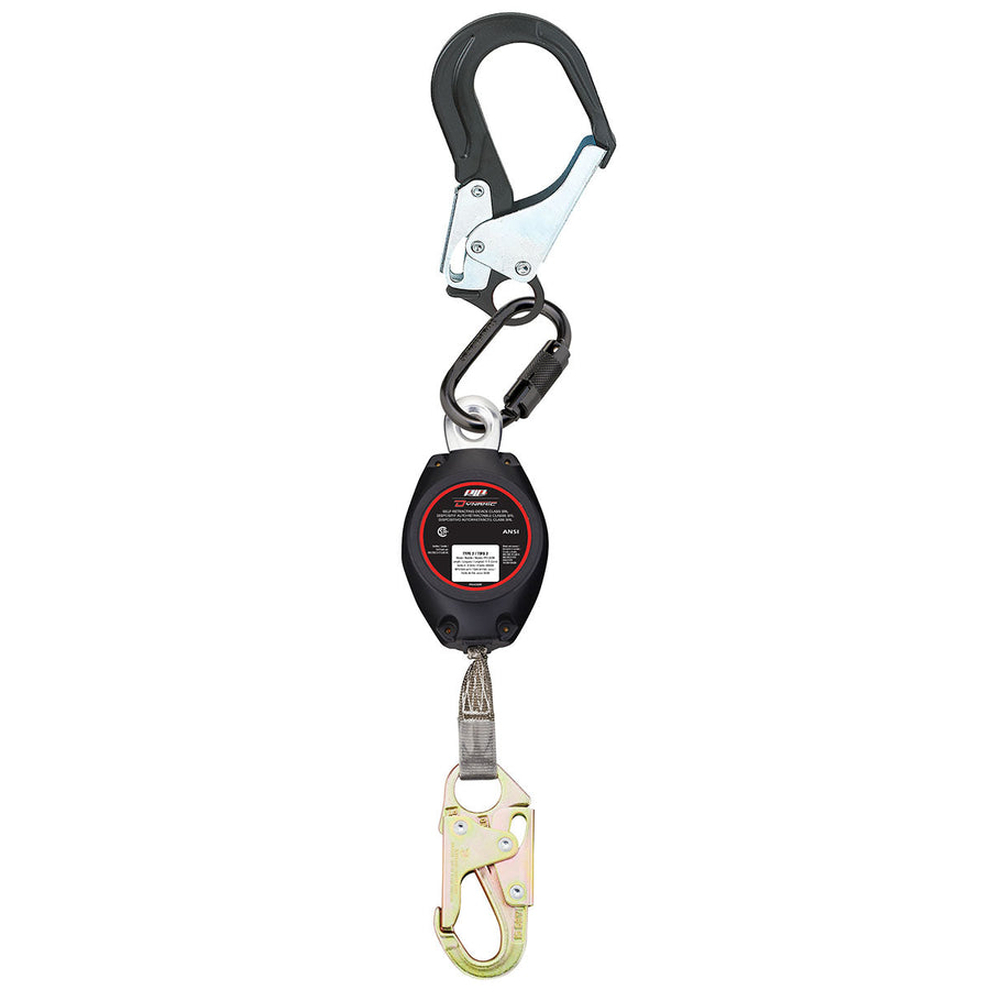 Dynamic - Webbing Self-Retracting Lifeline CSA Class SRL, with Large Aluminium Snap Hook - 11' (3.4m)