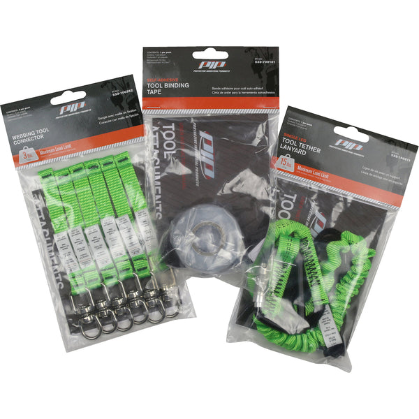 Dynamic - Tool Tethering Kit - includes single leg lanyard, tool connectors, and tool tape - Retail Packed