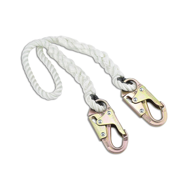Dynamic - 3-strand Nylon Rope Lanyard with Two Snap Hooks - 5/8"