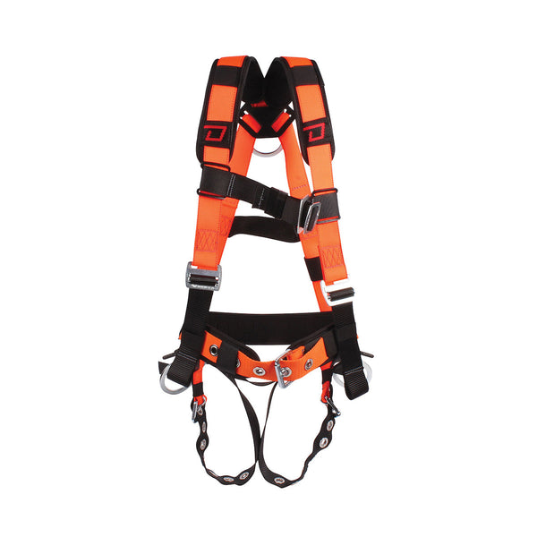 Dynamic - Hi-Visibility H-Style Full Body Harness with Integrated Padding & Tool Belt and 5 Points of Adjustment - CSA Group A / P