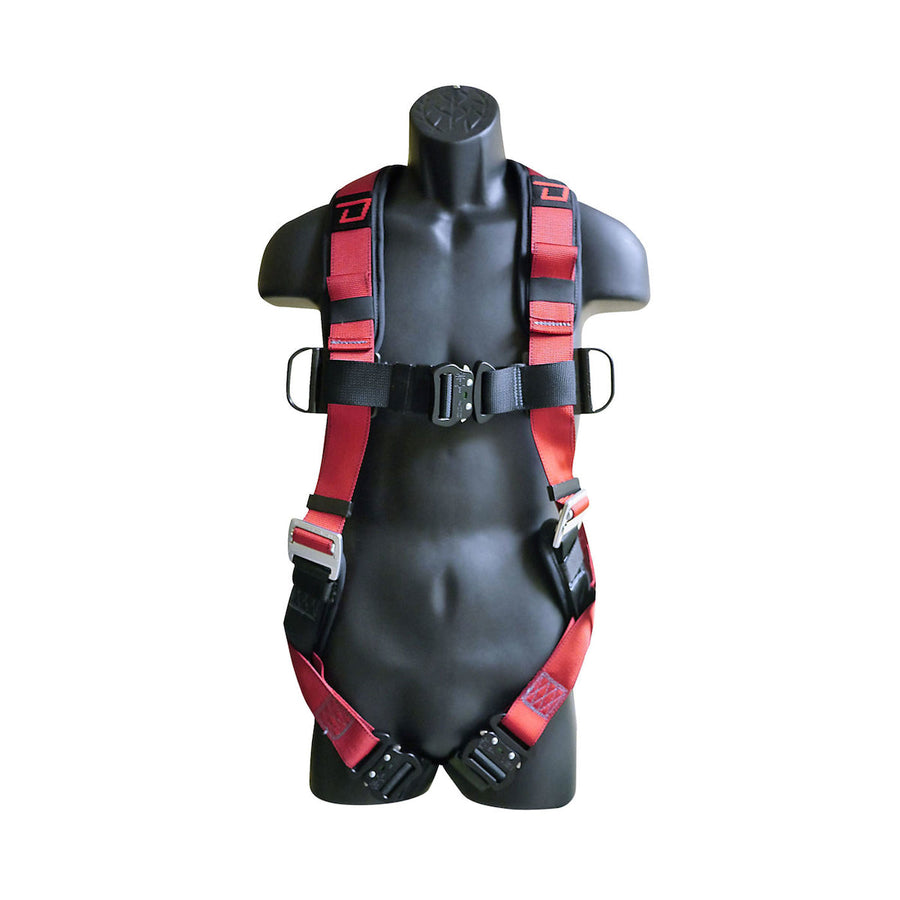 Dynamic Professional H-Style Full Body Harness with Aluminum Hardware, Integrated Padding and 5 Points of Adjustment - CSA Group A