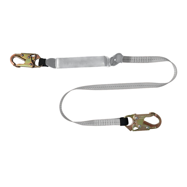 Dynamic Dyna-Lite - Single-Leg Fixed Lanyard with Energy Absorber and Two Snap Hook Connectors - 1"