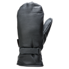 G35312 - Leather Adjustable Pile Line Mitt - Black - product image