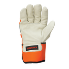 G79416 - Thinsulate Lined Leather HI-Vis Fitter Glove - Orange - gallery image