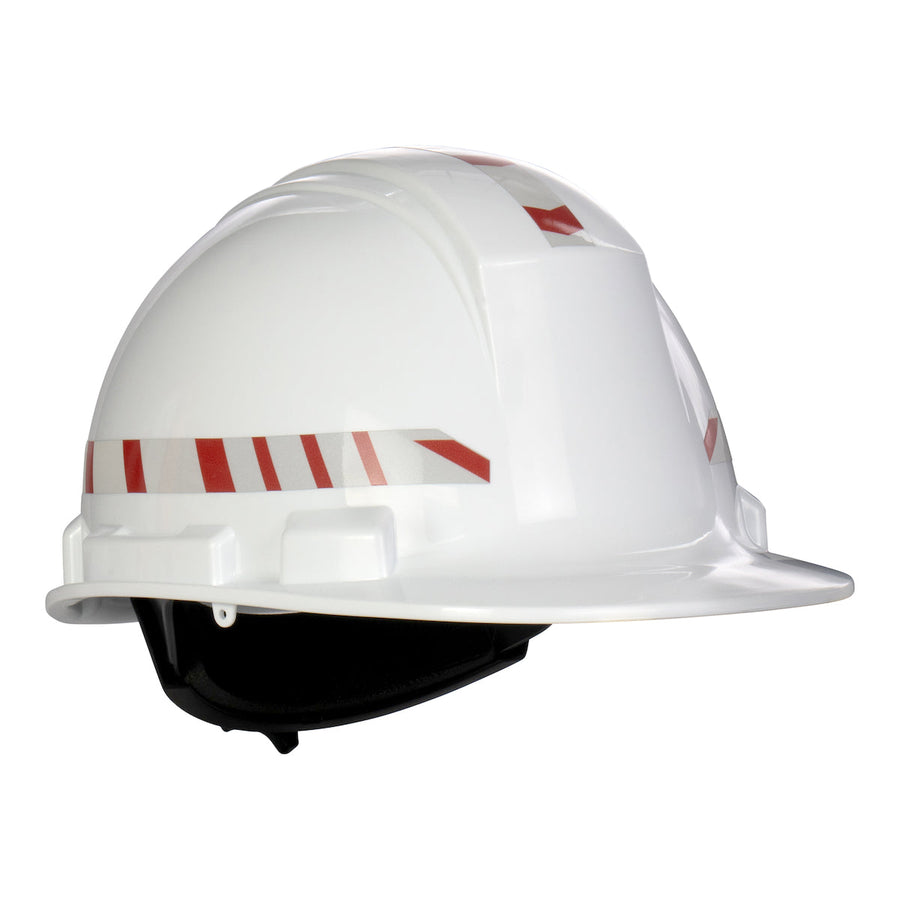Dynamic Whistler - Cap Style Hard Hat with Reflective Stripes, HDPE Shell, 4-Point Nylon Suspension and "Sure-Lock" Ratchet Adjustment - HP241R01-RS06-01