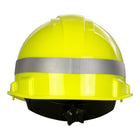 Dynamic Whistler - Cap Style Hard Hat with Reflective Stripes, HDPE Shell, 6-Point Nylon Suspension and "Sure-Lock" Ratchet Adjustment - HP261R-RS01-44