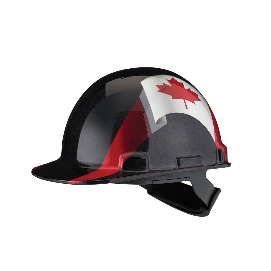 Dynamic Dom - Cap Style Hard Hat with HDPE Shell, 4-Point Nylon Suspension and "Sure-Lock" Ratchet Adjustment - HP341R-CAN-11