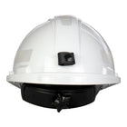 Dynamic Mont-Blanc - Cap Style Hard Hat with HDPE Shell, 4-Point Nylon Suspension, Miner's Lamp Bracket, Reflective Stripes and "Sure-Lock" Swing Ratchet - HP542RMLS2