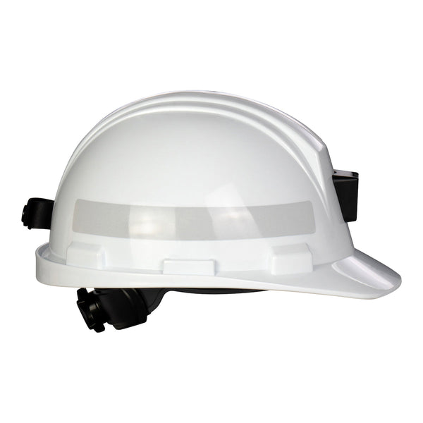 Dynamic Mont-Blanc - Cap Style Hard Hat with HDPE Shell, 4-Point Nylon Suspension, Miner's Lamp Bracket, Reflective Stripes and "Sure-Lock" Swing Ratchet Adjustment - Type 2 Class C - HP542RMLS2