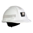 Dynamic Mont-Blanc - Cap Style Hard Hat with HDPE Shell, 4-Point Nylon Suspension, Miner's Lamp Bracket, Reflective Stripes and "Sure-Lock" Swing Ratchet - HP542RMLS2