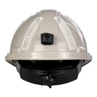 Dynamic Mont-Blanc - Cap Style Hard Hat with HDPE Shell, 4-Point Nylon Suspension, Miner's Lamp Bracket, Reflective Stripes and "Sure-Lock" Swing - HP542R-MLS8-09