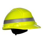 Dynamic Mont-Blanc - Cap Style Hard Hat with HDPE Shell, 4-Point Nylon Suspension, Reflective Stripes and "Sure-Lock" Swing Ratchet Adjustment - HP542R-RS01-44