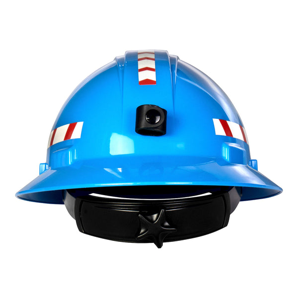 Dynamic Kilimanjaro - Full Brim Hard Hat with Miner's Lamp Bracket, Reflective Stripes, HDPE Shell, 4-Point Nylon Suspension and "Sure-Lock" Ratchet Adjustment - Type 1 Class C
